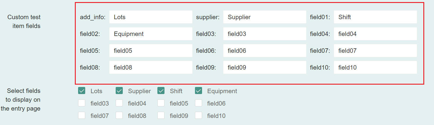 Custom Field Application